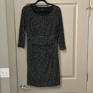 Ann Taylor Black with White Polka Dot Dress